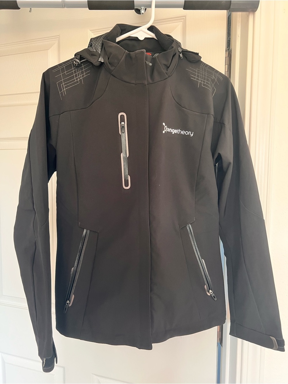 orangetheory Women's Black Softshell Jacket with Hood
